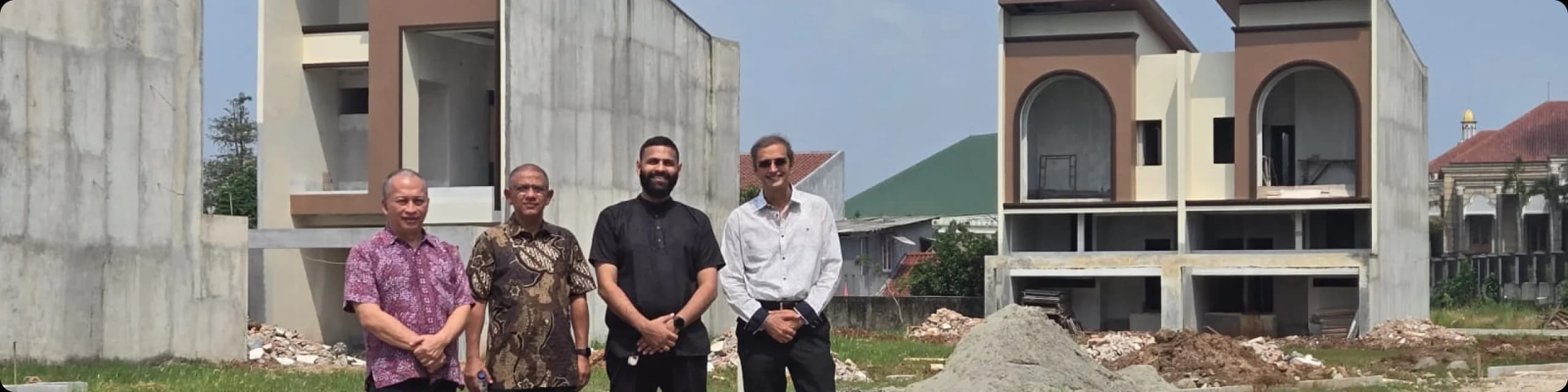 The team on site at a portfolio property development