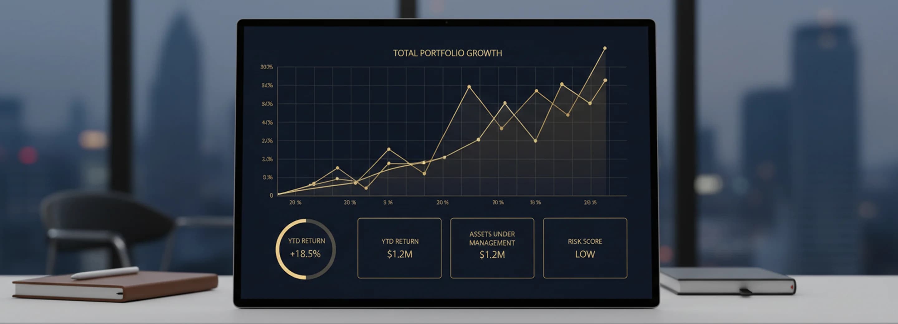 A portfolio performance dashboard