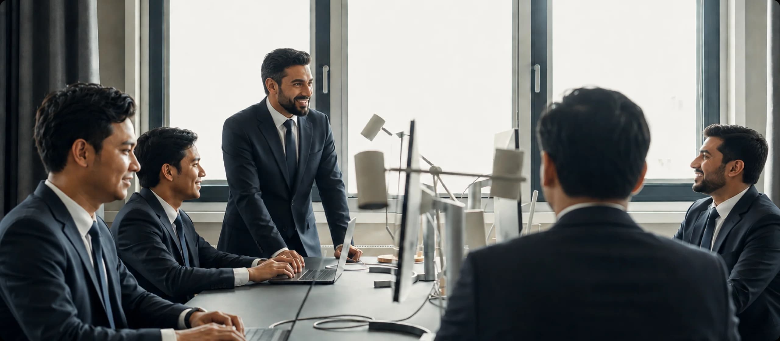 Portfolio operators in a working session